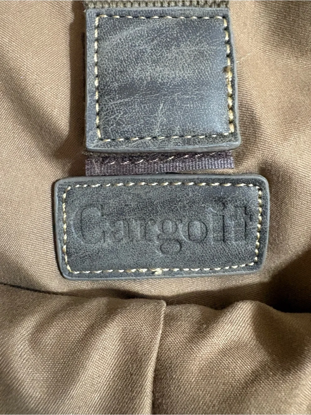 CARGOIT Recycled MILITARY Style CANVAS & LEATHER Convertible BACKPACK Bag TOTE